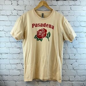 PASADENA ROSE BOWL Women’s Beige Short Sleeve T-Shirt, Size M